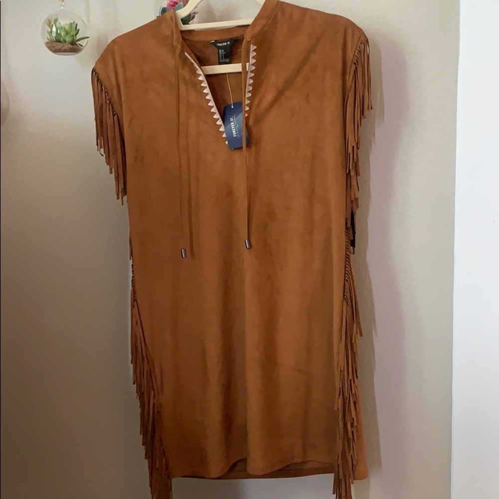 Suede Fringe dress